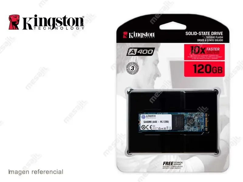 Unidad SSD Interno Kingston A400 M.2 2280 120GB SATA