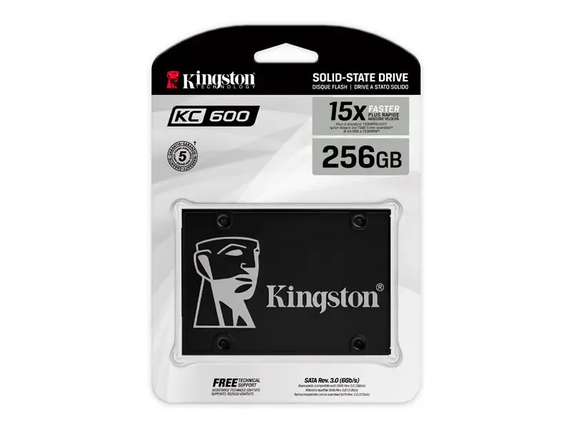 Unidad SSD Interno Kingston KC600 256GB 2.5"
