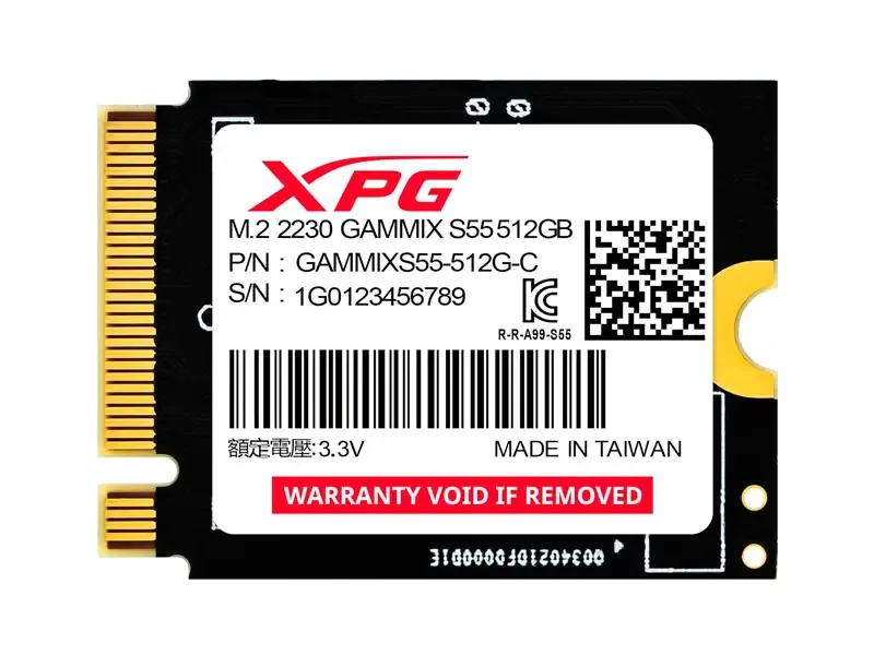 Unidad SSD Interno M.2 2230 ADATA XPG GAMMIX S55 512GB PCIe X4 NVMe G4
