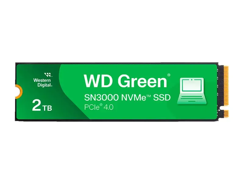 Unidad SSD Interno M.2 2280 2TB Wester Digital Green SN300 PCIe Gen 4.0 NVME SSD