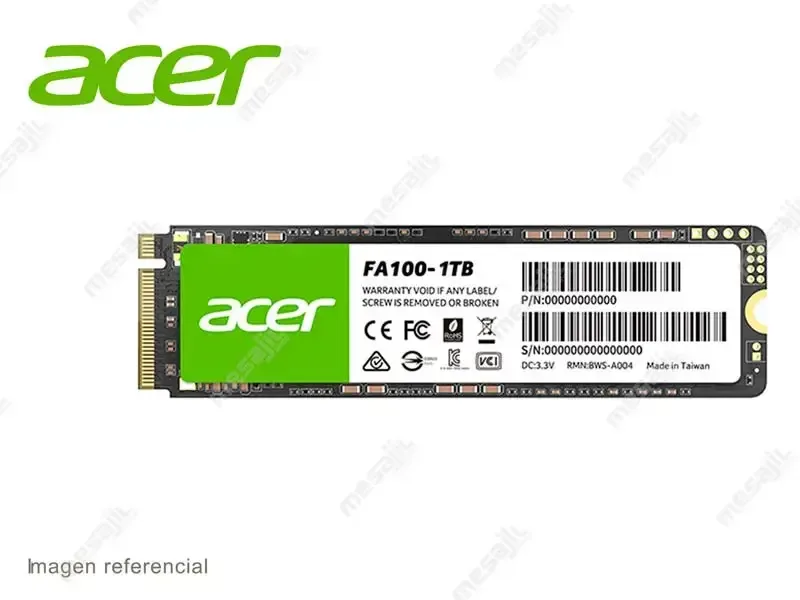 Unidad SSD Interno M.2 Acer FA100 1TB  PCIe Gen3 NVMe