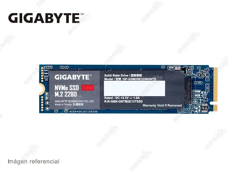 Unidad SSD Interno M.2 Gigabyte 256GB PCIe NVMe