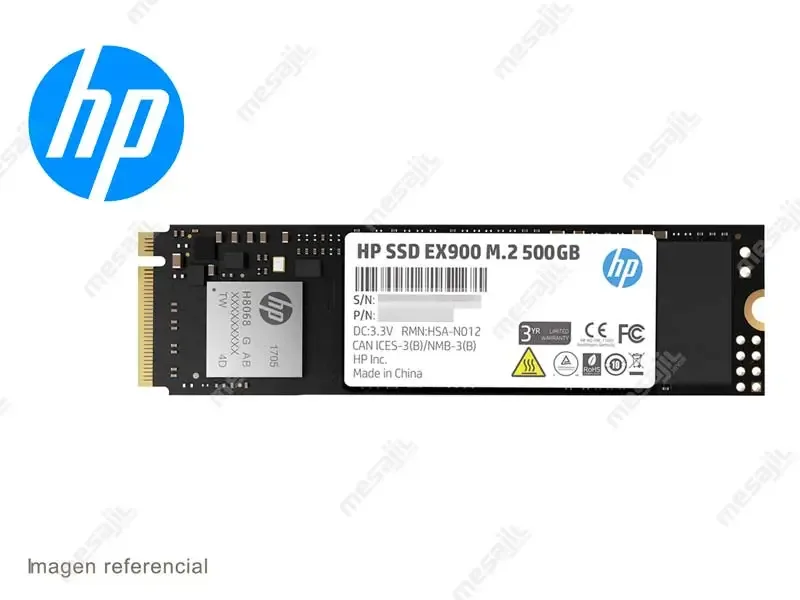 Unidad SSD Interno M.2 HP EX900 500GB PCI Express NVM