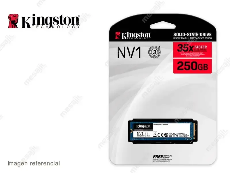 Unidad SSD Interno M.2 Kingston NV1 250GB NVMe Gen 3.0