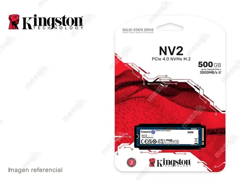 Unidad SSD Interno M.2 Kingston NV2 500GB NVMe Gen 4.0