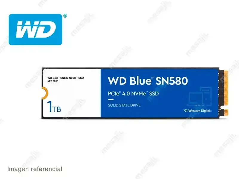 Unidad SSD Interno M.2 Western Digital Blue 1TB SN580 PCI Express NVME