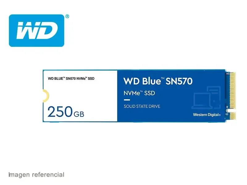 Unidad SSD Interno M.2 Western Digital Blue 250GB SN570 NVME