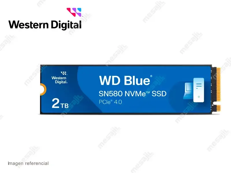 Unidad SSD Interno M.2 Western Digital Blue 2TB SN580 PCI Express NVME