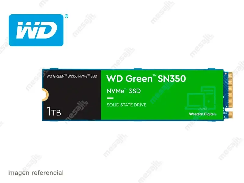 Unidad SSD Interno M.2 Western Digital Green 1TB SN350 NVME PCIe