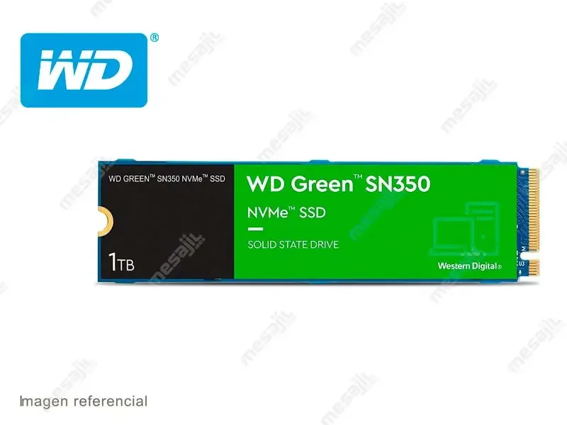 Unidad SSD Interno M.2 Western Digital Green 1TB SN350 PCI Express NVME