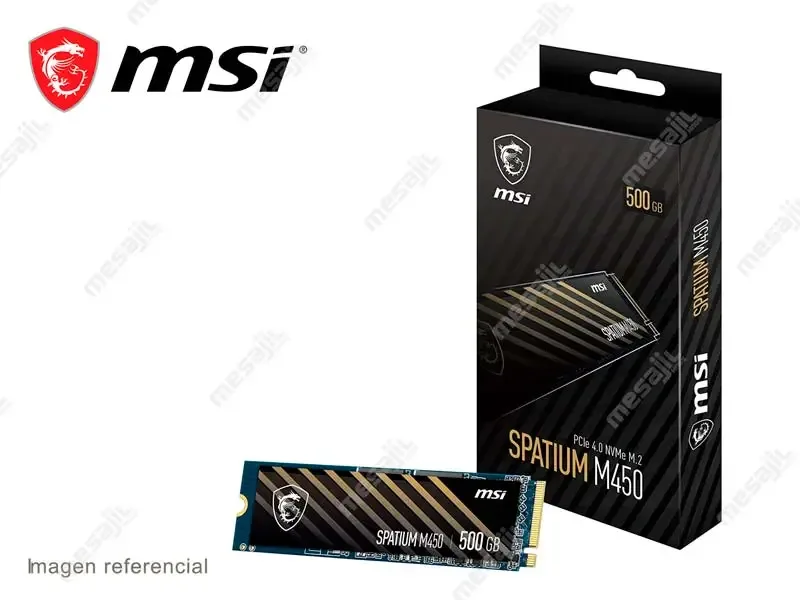 Unidad SSD Interno MSI SPATIUM M450 M.2 500GB NVMe PCle 4.0