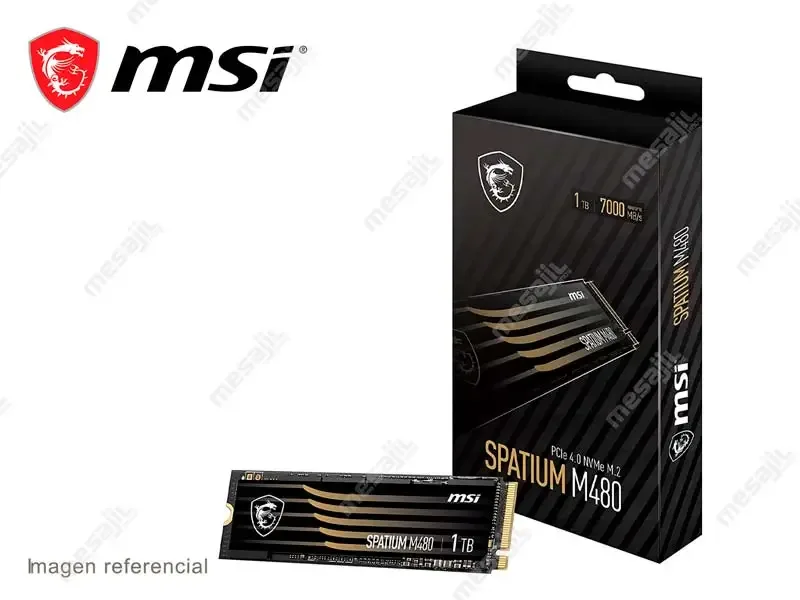 Unidad SSD Interno MSI SPATIUM M480 M.2 1TB NVMe PCle 4.0