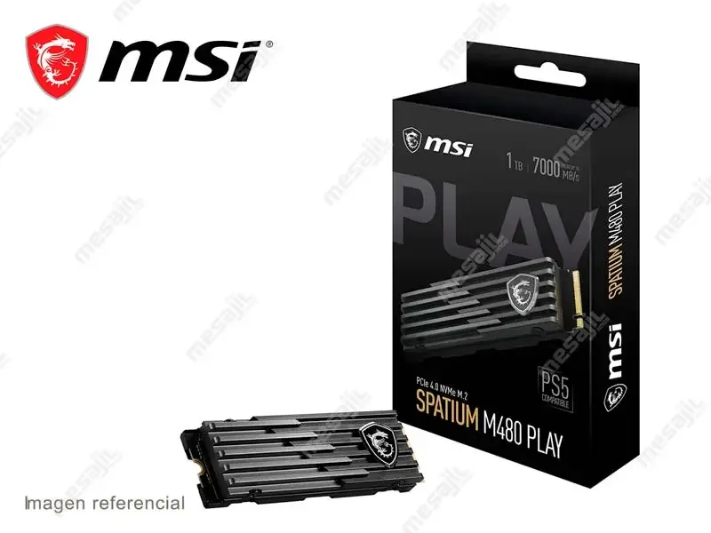 Unidad SSD Interno MSI SPATIUM M480 M.2 1TB NVMe PCle 4.0 Play