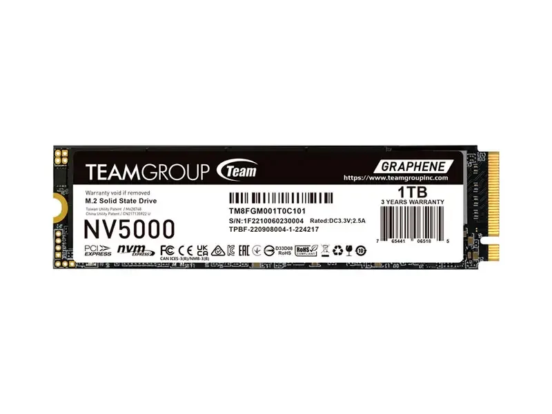 Unidad SSD Interno Teamgroup NV5000 1TB M.2 PCIe 4.0 NVMe