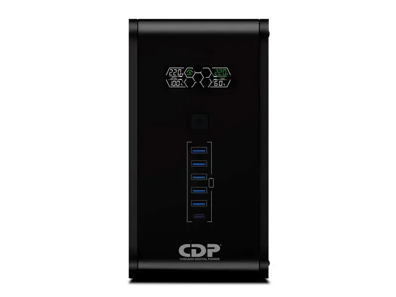 UPS CDP R-Smart 2010i  interactivo 2000VA /1200watts / 220V 10 tomas/5 port USB-A Black