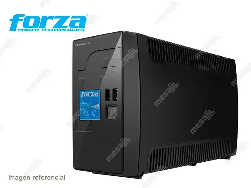 UPS Forza 600VA RT-602LCD 360W 8 Tomas / 2 USB 220V
