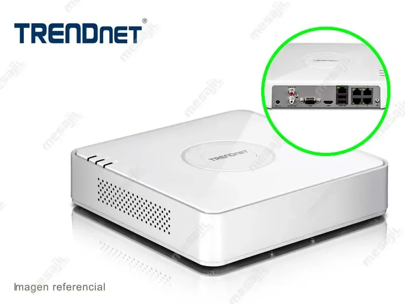 Videograbadora TRENDnet 4-Channel HD PoE NVR
