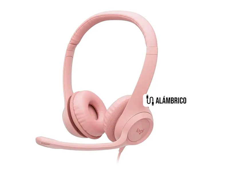 Auricular Logitech H390 USB Noise cancelling Rose