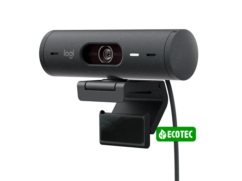 Camara Web Logitech Brio 500 Full HD 1080p USB-C Black