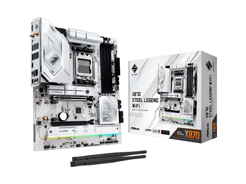 Placa ASRock X870 STEEL LEGEND AM5 Wi-Fi 7 DDR5 HDMI/RJ45