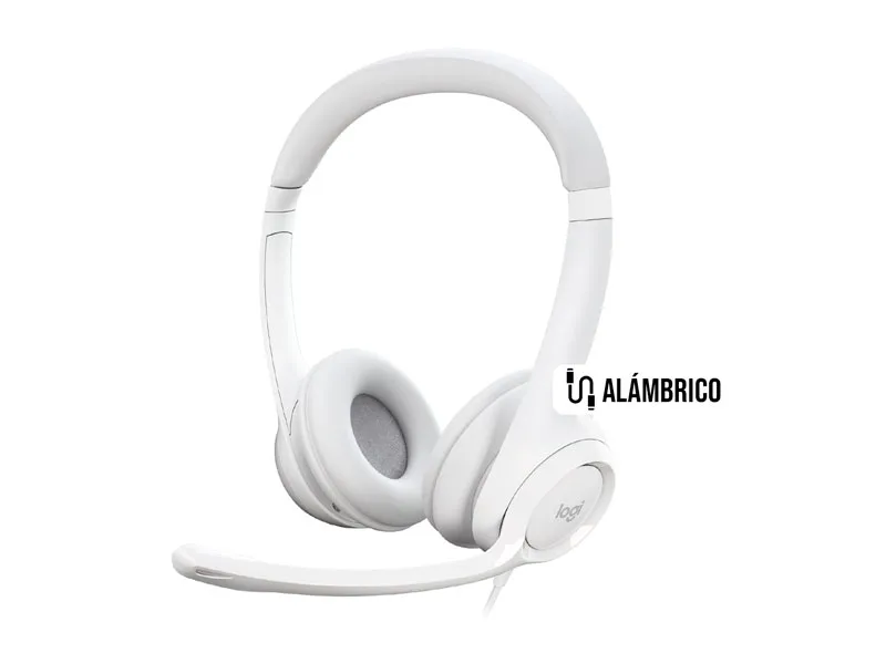 Auricular Logitech H390 USB Noise cancelling White