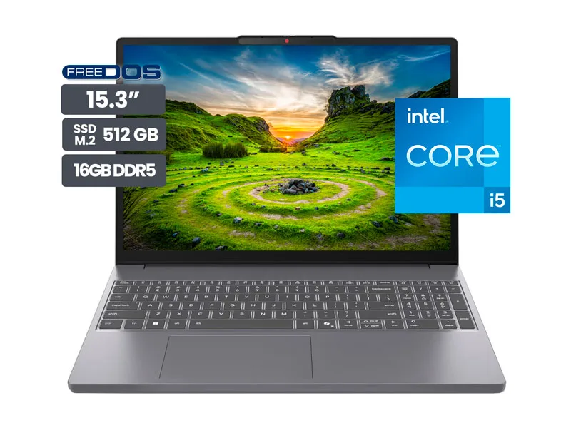 Laptop Lenovo IdeaPad Slim 3 15.3" WUXGA Intel Core i5-13420H 16GB SSD512GB No incluye Windows