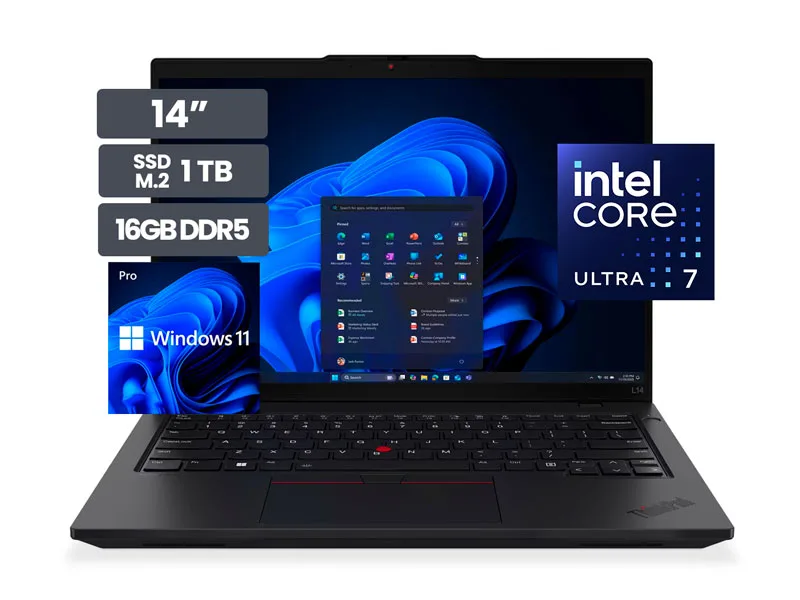 Laptop Lenovo ThinkPad L14 Gen 6 14" Intel Core Ultra 7 255U 16GB SSD1TB Wind11 Pro