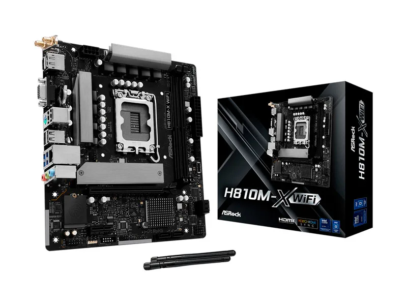 Placa ASRock H810M-X Wifi Ultra LGA 1851 Micro ATX DDR5 HDMI DP