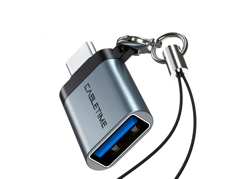 Adaptador OTG USB-C a USB-A CABLETIME CP71G 5Gbps