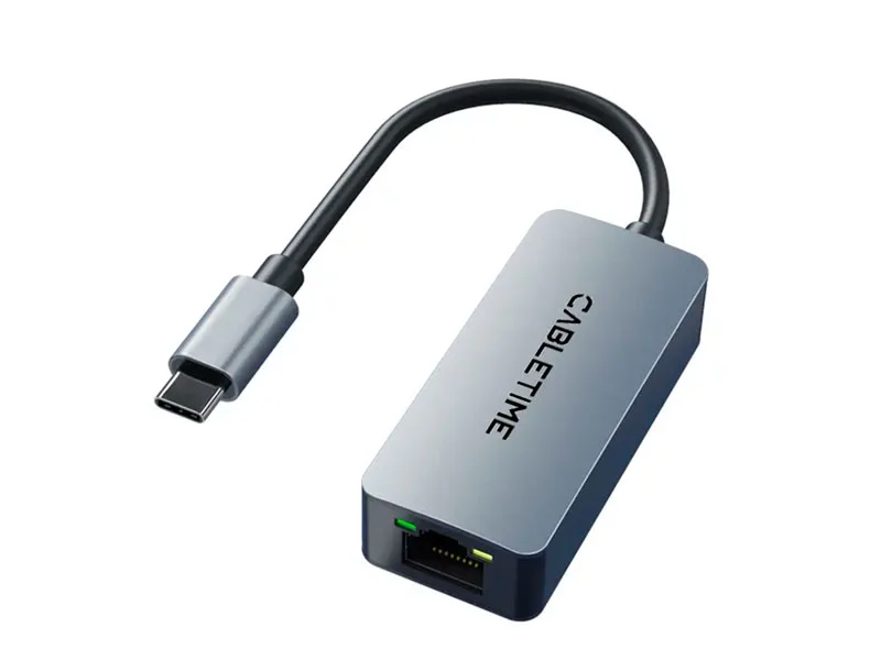 Adaptador USB-C a Ethernet Gigabit CABLETIME CB57G