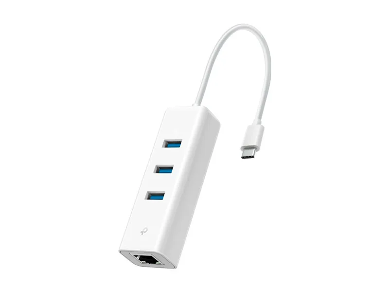 Adaptador USB-C a Ethernet Gigabit + Hub 3 Puertos USB TP-LINK UE330C