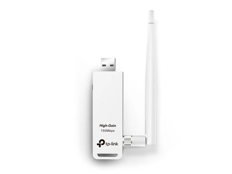Adaptador USB Wi-Fi 4 TP-Link TL-WN722N N150 Antena 4 dBi
