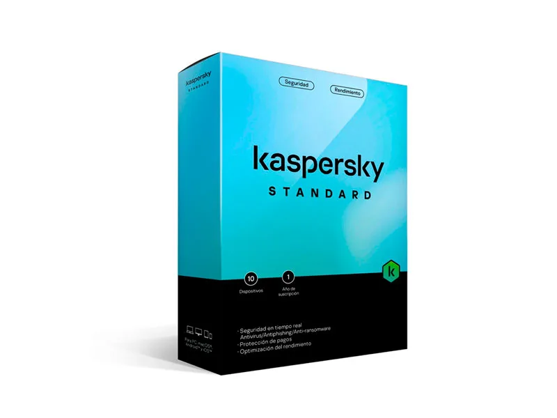 Antivirus Kaspersky Standard 10PC x 1 AÑO