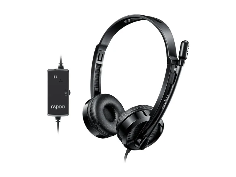 Auricular con Micrófono RAPOO H120 USB Black
