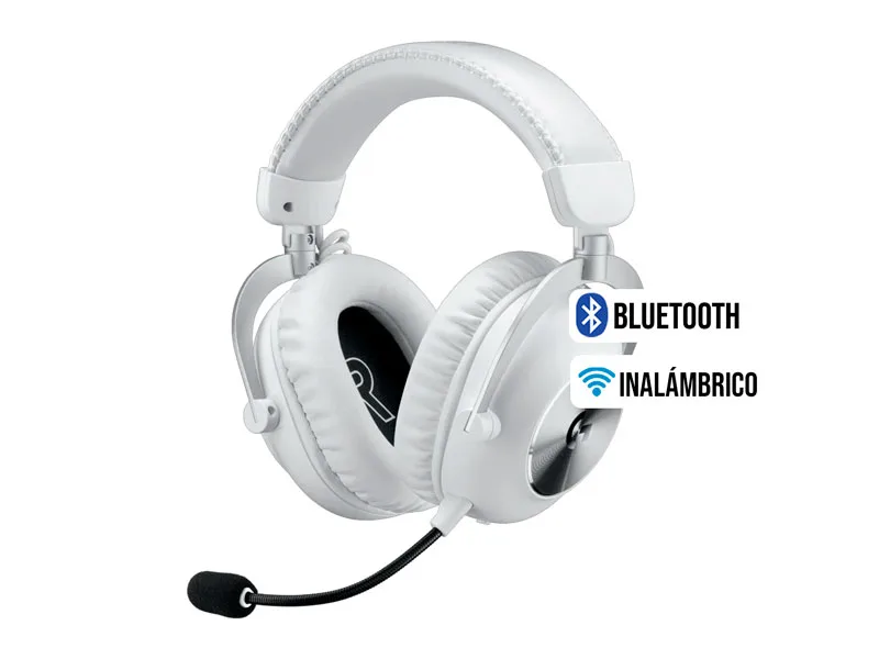 Auricular Gaming Logitech G PRO X 2 Wireless Lightspeed BT3.5 mm White