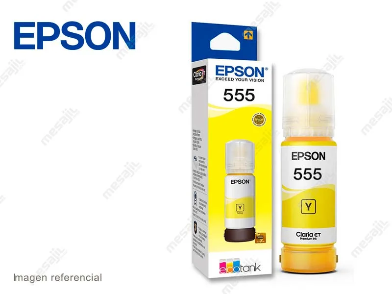 Botella de Tinta Epson T555420 Amarillo L8160/L8180