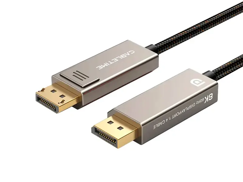 Cable DisplayPort a DisplayPort 3mts CABLETIME CD12N 8K 60Hz a 4K 144Hz Zinc