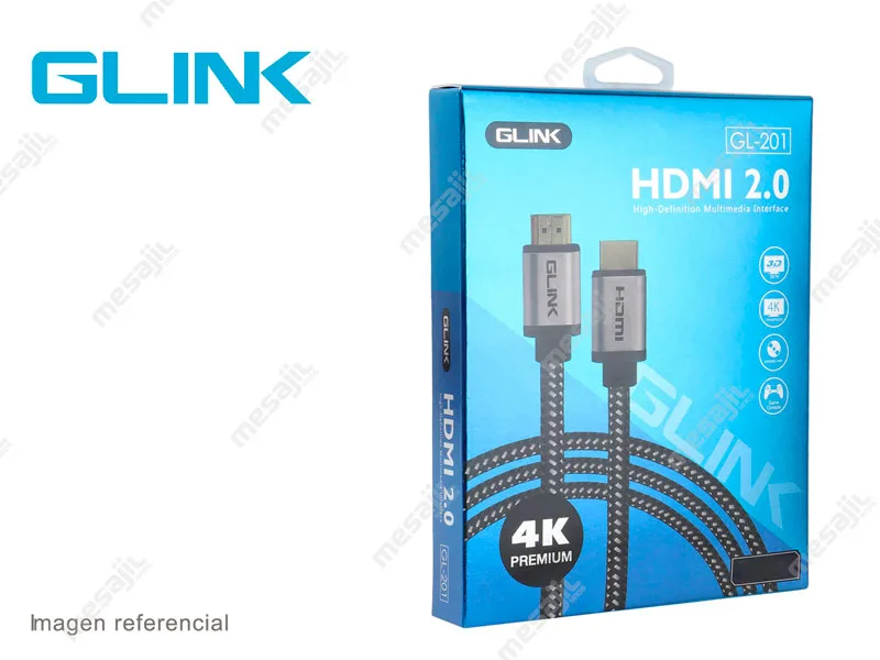 Cable HDMI a HDMI 15mts Glink GL-201 4K