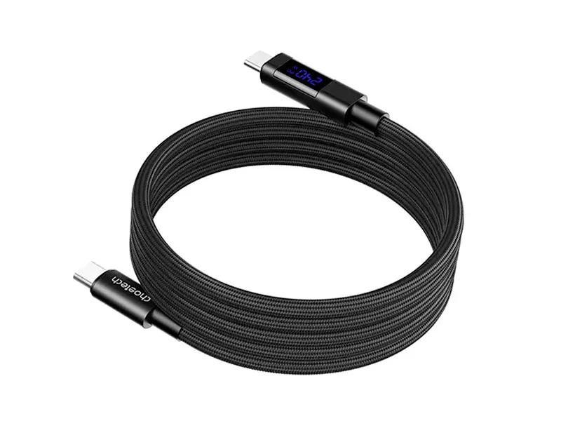 Cable USB-C a USB-C 1.8mts Choetech XCC-1061 PD240W Magnetico Black