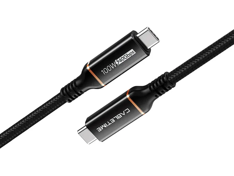 Cable USB-C a USB-C 2mts CABLETIME CU40L 240W 8K