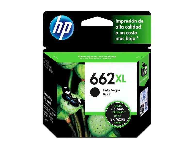 Cartucho de Tinta HP 662XL Negro Original CZ105AL 1015/2515/4645 360pag