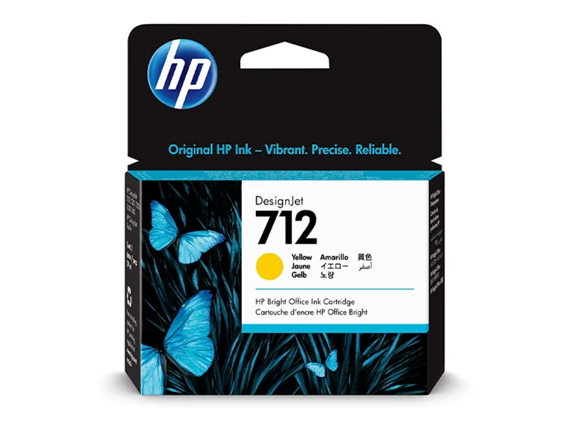 Cartucho de Tinta HP 712A Amarillo Original 29ml (3ED69A) T250