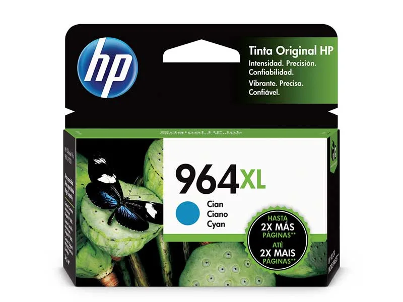 Cartucho de Tinta HP 964XL Cian (3JA54AL) Officejet pro 9010/9020 24,5ml (1600pgs)