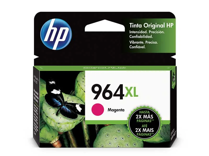 Cartucho de Tinta HP 964XL Magenta (3JA55AL) Officejet pro 9010/9020 25ml (1600pgs)