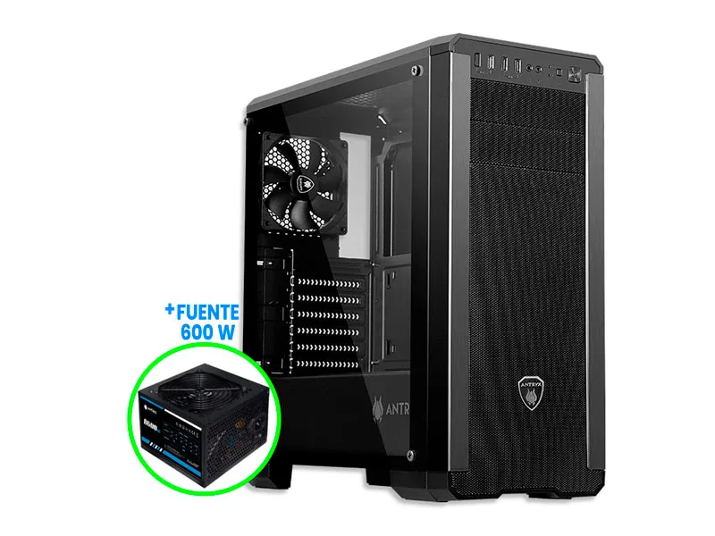 Case Antryx Performance RX 360 + Fuente 600Watts Fanx2 (AC-RX360PK-600CP)