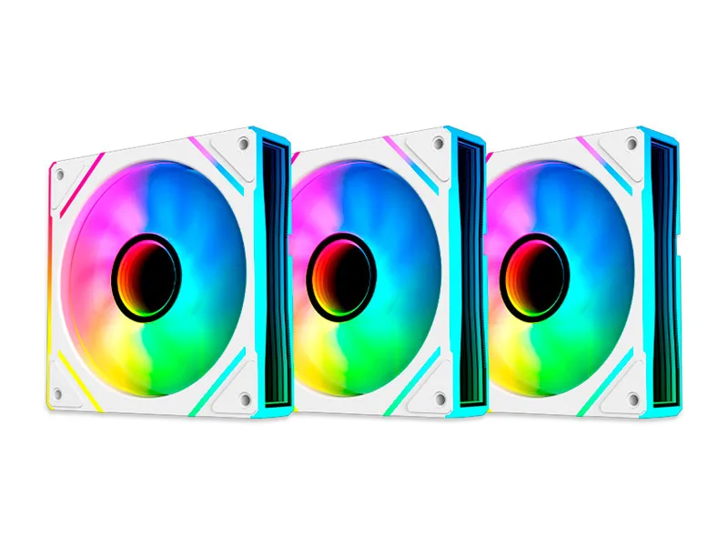 Cooler Case Antryx 120MM Infinity IF-120  ARGB pack de 3  Blanco