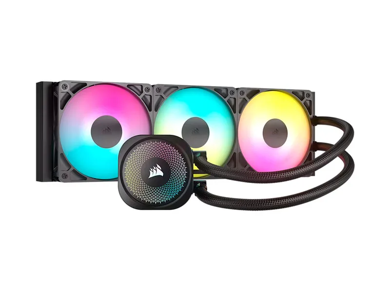 Cooler Case Corsair NAUTILUS 360 RS ARGB Airflow 120mm  3 en 1 Black
