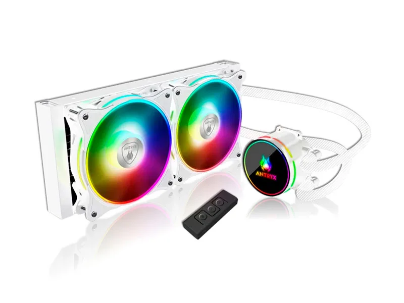 Cooler CPU Antryx Triton EVO 240 ARGB Enfriamiento liquido White (AWC-TE240W)