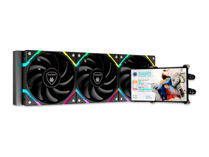 Cooler CPU Antryx Triton Vision SP360 ARGB Enfriamiento liquido Black (AWC-TVSP360K)