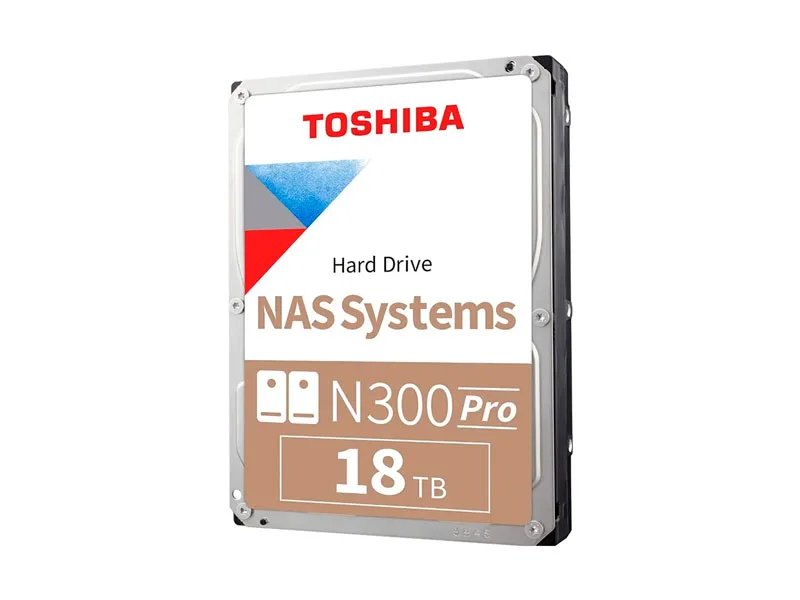 Disco Duro de 18TB Interno Toshiba N300 PRO NAS 7200rpm